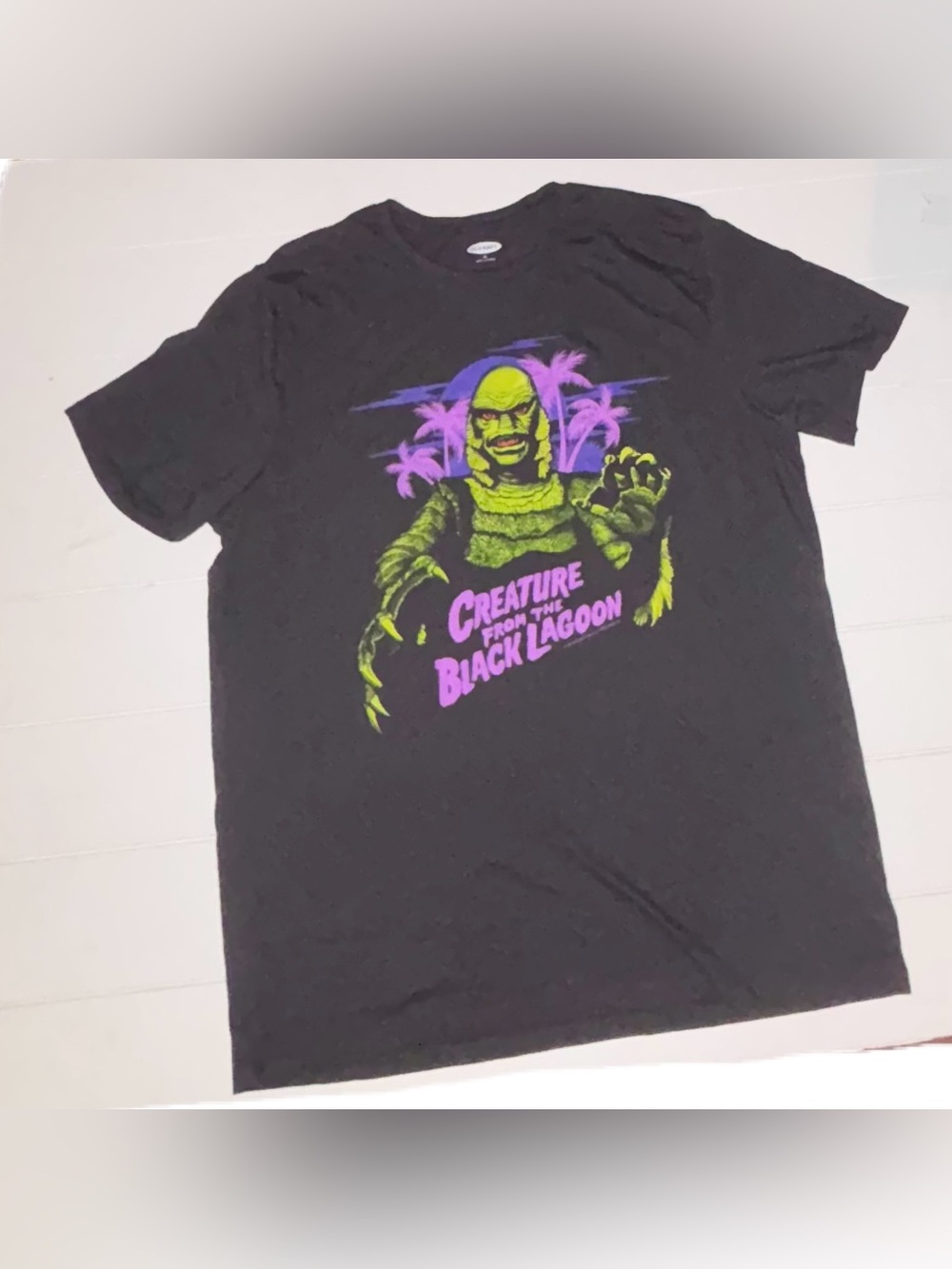 Old Navy Gray Creature From The Black Lagoon Graphic Tee T‑Shirt Men's XL - Picture 4 of 12